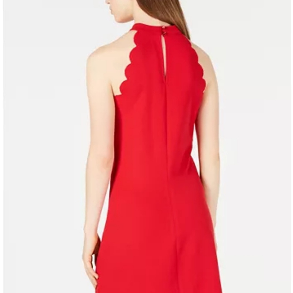 Red Scalloped Dress